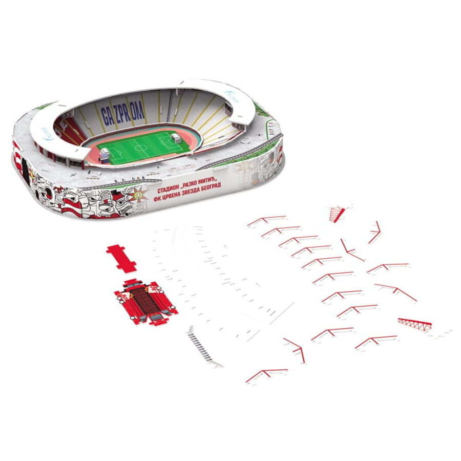 3D Puzzle Fudbalski Stadion Rajko Mitić - Crvena Zvezda