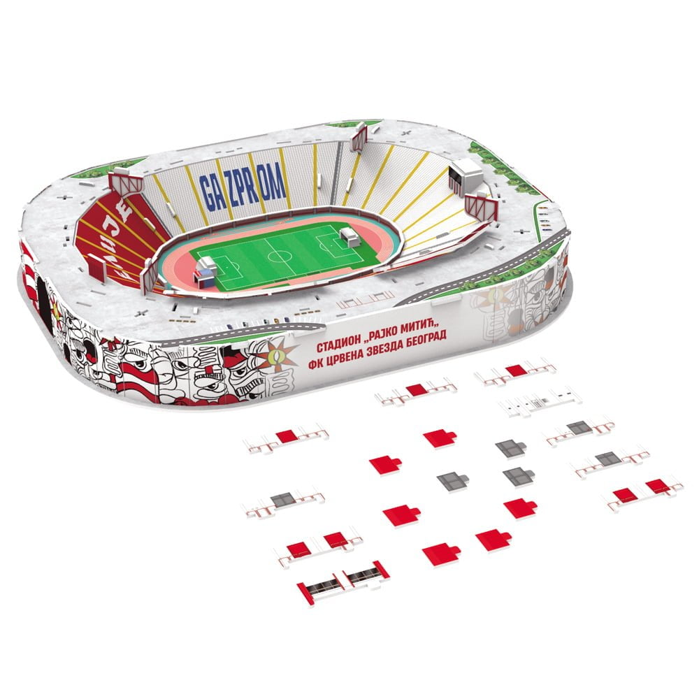 3D Puzzle Fudbalski Stadion Rajko Mitić - Crvena Zvezda