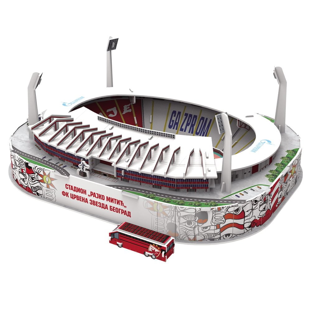 3D Puzzle Fudbalski Stadion Rajko Mitić - Crvena Zvezda