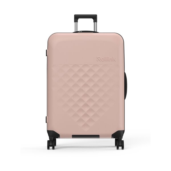 Kofer Rollink Flex 360° - Puder roza, Veliki (75cm) - 28"