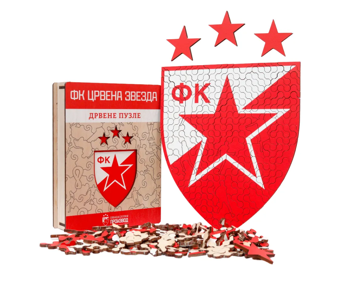 Drvene puzzle FK Crvena Zvezda