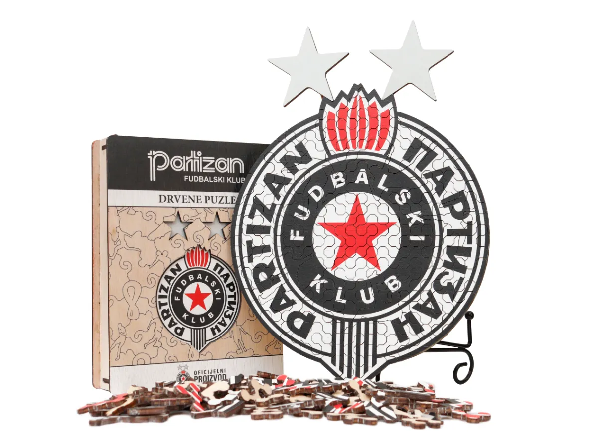 Drvene puzzle FK Partizan