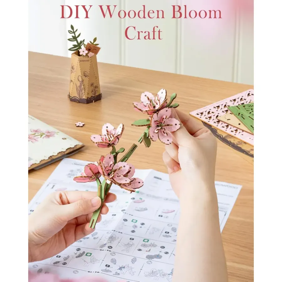 3D puzzle Robotime Rowood Sakura