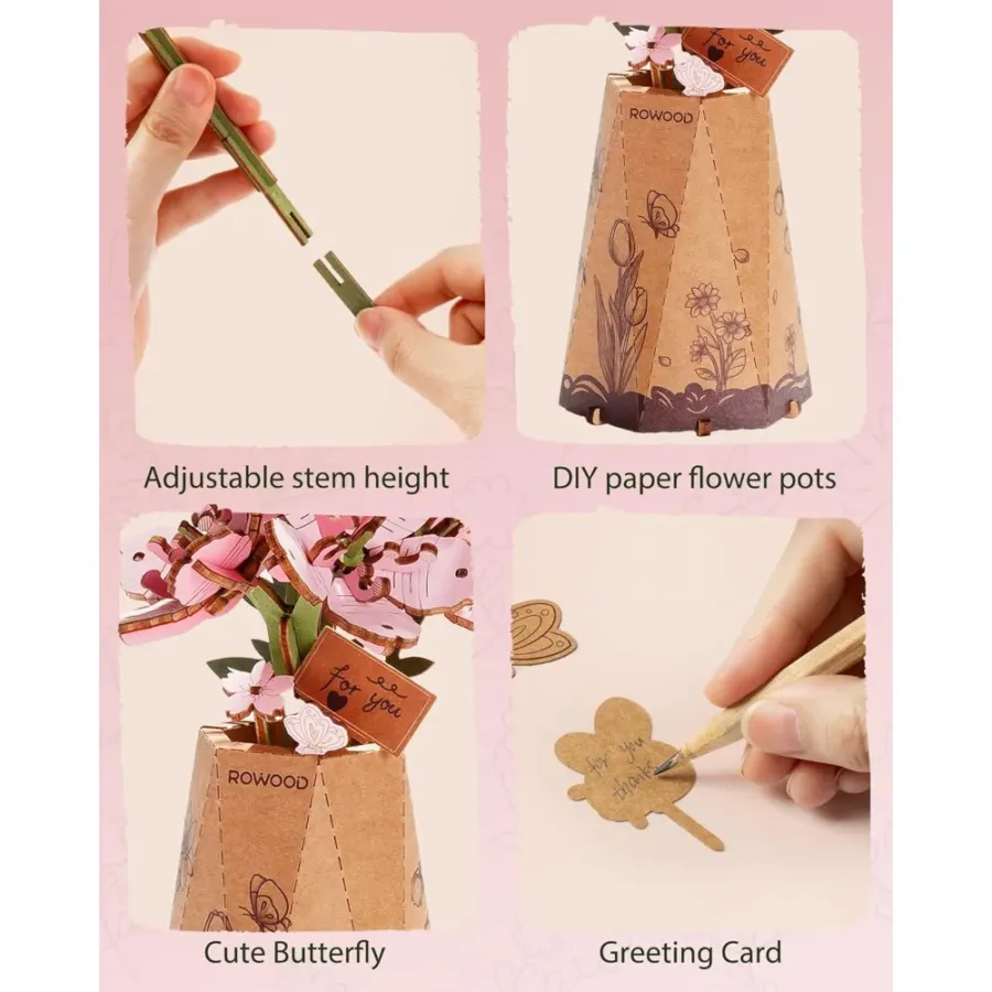 3D puzzle Robotime Rowood Sakura
