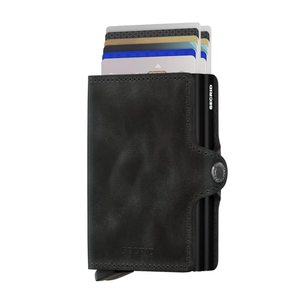 Novčanik Secrid Twinwallet Vintage, crni