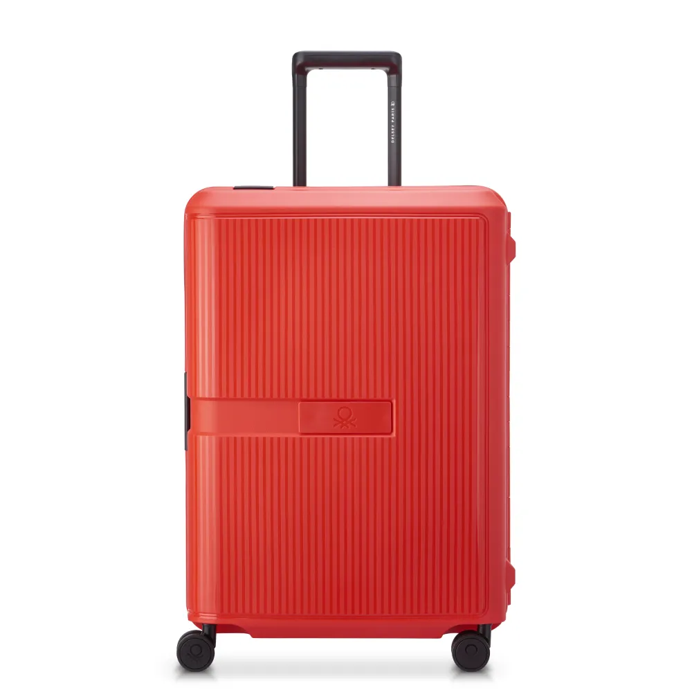Srednji Kofer Delsey Benetton Color Block Hardside, crveni