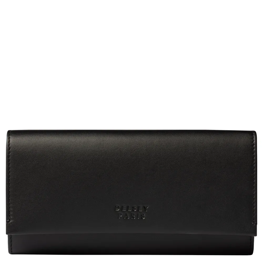 Novčanik Delsey Paris Le Cuir Lisse Long, crna